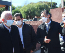 O vice-governador Darci Piana inaugurou nesta quinta-feira (29), em Corbélia, no Oeste do Paraná, uma Unidade Básica de Saúde (UBS) no bairro Santa Catarina e de uma quadra de esportes no Jardim Juliana.Foto: Gisele Barão