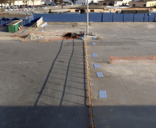 Maior produtora e exportadora de papéis para embalagens e embalagens de papel do Brasil, a Klabin iniciou as obras para a construção do seu novo terminal no cais do Porto de Paranaguá, após a assinatura da ordem para liberação dos serviços no mês de julho pela Portos do Paraná.  -  Paranaguá, 30/07/2021  -  Foto: Claudio Neves/Portos do Paraná