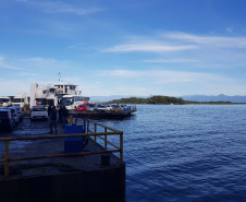 CGE inspeciona travessia da Baía de Guaratuba. Foto: CGE