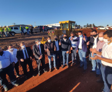 O governador Carlos Massa Ratinho Junior fez nesta segunda-feira (02) a primeira visita técnica às obras de readequação do Trevo Cataratas, em Cascavel, na Região Oeste. - Cascavel, 02/08/2021 - Foto:Jonathan Campos/AEN