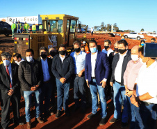O governador Carlos Massa Ratinho Junior fez nesta segunda-feira (02) a primeira visita técnica às obras de readequação do Trevo Cataratas, em Cascavel, na Região Oeste. -  Cascavel, 02/08/2021  -  Foto: José Fernando ogura/AEN