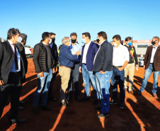 O governador Carlos Massa Ratinho Junior fez nesta segunda-feira (02) a primeira visita técnica às obras de readequação do Trevo Cataratas, em Cascavel, na Região Oeste. -  Cascavel, 02/08/2021  -  Foto: José Fernando ogura/AEN
