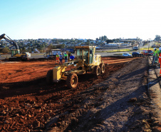 O governador Carlos Massa Ratinho Junior fez nesta segunda-feira (02) a primeira visita técnica às obras de readequação do Trevo Cataratas, em Cascavel, na Região Oeste. -  Cascavel, 02/08/2021  -  Foto: José Fernando ogura/AEN