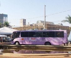 Secretaria de Justiça, Família e Trabalho anuncia retorno do Ônibus Lilás para orientação das mulheres vítimas de violência  -  Curitiba, 03/08/2021  -  Foto: SEJUF