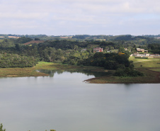 Vista do Mirante da Represa do Passauna.  - Foto: Geraldo Bubniak/AEN