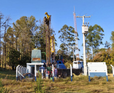 A Sanepar finalizou nesta quinta-feira (5) obras no valor de cerca de R$ 1,6 milhão em Lunardelli, no Vale do Ivaí.  - Novo poço beneficia a cidade toda, inclusive a Nossa Senhora do Rocio  -  Lunardelli, 05/08/2021  -  Foto: Sanepar