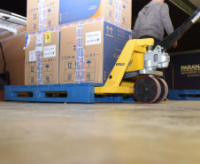 Com novo lote da Pfizer, Paraná recebe todas as 209,1 mil doses desta segunda. Foto: Américo Antonio/SESA