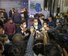 10.08.20201 Governador Carlos Massa Ratinho Junior inaugura o Viaduto do Sabará, em Ponta Grossa.
Foto Gilson Abreu/AEN