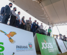 O Governo do Estado lança nesta terça-feira (10) o Programa Pedala Paraná. O vice-governador Darci Piana, a primeira-dama Luciana Saito Massa, o superintendente do Esporte, Helio Wirbiski, e o secretário de Estado da Saúde, Beto Preto, participam da cerimônia, que também reunirá ciclistas e a comunidade esportiva.Foto: Valdelino Pontes