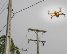 Copel amplia uso de drones para inspeção de redes de energia. Foto:Daniel Cavalheiro/Copel