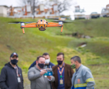 Copel amplia uso de drones para inspeção de redes de energia. Foto:Daniel Cavalheiro/Copel