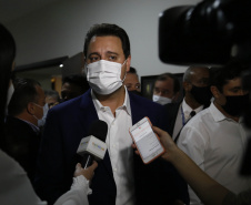 102.08.20201 Governador Carlos Massa Ratinho Junior em reunião com entidades do setor produtivo de Londrina
Foto Gilson Abreu/AEN