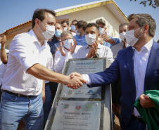 13.08.2021 Em Centenário do Sul, governador Carlos Massa Ratinho Junior entrega 30 casas populares gratuitamente a famílias em vulnerabilidade social
Foto Gilson Abreu/AEN