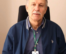 Os gerentes da administração da Ceasa Paraná participaram nesta semana, de mais uma etapa do treinamento da empresa LS Gestão ? Sistema Integrado de Gestão Organizacional visando buscar a certificação nacional do ISO 14.001, para aprimorar o seu Sistema de Gestão Ambiental.  Na foto, João Luiz Buso, diretor administrativo financeiro da Ceasa Paraná.  - Curitiba, 19/08/2021  -  Foto: Karin Jaqueline