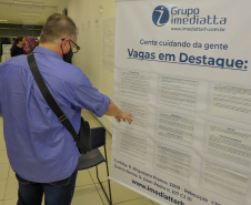 Agência do Trabalhador de Curitiba promove ação para empregar pessoas acima de 50 anos. Fotos:Ari Dias/AEN.