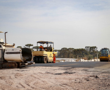 Obra do Contorno Norte de Castro avança e aumenta segurança na cidade ao retirar circulação de tráfego pesado. 08-2021Fotos Gilson Abreu/AEN