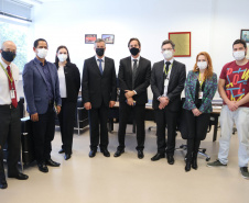 Secretário Nacional de Política sobre drogas visita sede da Polícia Científica do Paraná -  Curitiba, 22/08/2021  -  Foto: SESP-PARANÁ