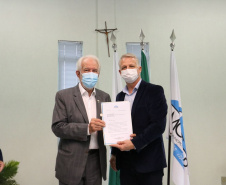 O vice-governador Darci Piana participou nesta quinta-feira (26) de reunião promovida pela Associação dos Municípios do Paraná (AMP), em parceria com a Associação dos Municípios do Centro-Sul do Paraná (Amcespar), em Irati, e falou sobre as ações do governo estadual a prefeitos e secretários municipais. Foto: Camila Tonett