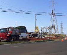 Estão em fase de final de construção duas novas linhas de alta tensão que irão reforçar o atendimento às cargas de energia elétrica da região Norte do Paraná, sobretudo nos municípios de Londrina, Arapongas e Apucarana.  -  Curitiba, 27/08/2021  -  Foto: Copel
