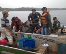 O Instituto Água e Terra (IAT) divulgou, nesta quarta-feira (01), o resultado de uma força-tarefa realizada na última semana na Bacia do Rio das Cinzas, no Norte Pioneiro. Foram identificadas 10 irregularidades, resultando em R$92 mil em multas por crimes relacionados à pesca e floresta.  -  Curitiba, 02/09/2021  -  Foto: IAT