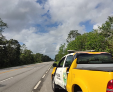 Feriado da Independência terá fiscalização redobrada pelo BPRv nas rodovias estaduais Foto: PMPR
