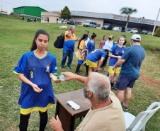 Encerrou no domingo (05), a etapa de abertura do Paraná Bom de Bola. A competição está debutando em 2021. Guaratuba, Carambeí, Cornélio Procópio, Florestópolis, Marialva, Umuarama, Goioerê, Planalto, Coronel Vivida, Guarapuava, Marechal Cândido Rondon e Jardim Alegre são as sedes. -  Foto: Assessoria de Imprensa dos Municípios
