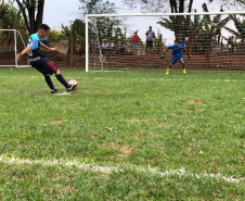 Encerrou no domingo (05), a etapa de abertura do Paraná Bom de Bola. A competição está debutando em 2021. Guaratuba, Carambeí, Cornélio Procópio, Florestópolis, Marialva, Umuarama, Goioerê, Planalto, Coronel Vivida, Guarapuava, Marechal Cândido Rondon e Jardim Alegre são as sedes. -  Foto: Assessoria de Imprensa dos Municípios