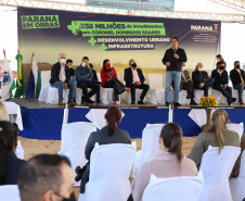 Governador entrega rodovia pavimentada que muda a realidade de Coronel Domingos Soares. Foto: Ari Dias/AEN