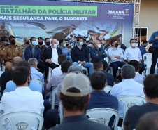 Governador Carlos Massa Ratinho Junior inaugura sede do 21º Batalhão da Polícia Militar de Francisco Beltrão. Foto: Ari Dias/AEN