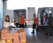 Mais de meio milhão de vacinas contra a Covid-19 começam a ser distribuídas  -  Curitiba, 14/09/2021  -  Foto: Américo Antonio/SESA