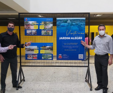 Exposição fotográfica no Aeroporto Afonso Pena apresenta atrações turísticas do Vale do Ivaí. Foto: SEDEST