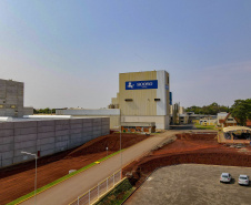 Governador Carlos Massa Ratinho Junior, participou da inauguração da nova planta industrial da Sooro Renner, líder nacional na produção de proteínas derivadas do soro de leite, em Marechal Cândido Rondon - Presentes, o 
prefeito Marcio Rauber e o diretor-presidente da Sooro Renner, William da Silva  - Marechal Cândido Rondon, 22/09/2021  -  Foto: Gilson Abreu/AEN
