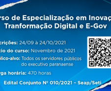 Abertas as inscrições para Especialização em Inovação, Transformação Digital e E-Gov  - Foto: Escola de Gestão