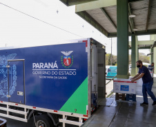 25.09.2021 - Distribuição  de vacinas no Cemepar para cidades do Paraná
Foto Gilson Abreu/AEN