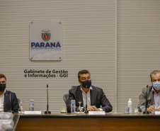 Semana da Inovação - Leandro Moura, presidente da Celepar - Marcelo Rangel, superintendente de Inovação -  Aldo Bona, superintendente de Ciência, Tecnologia e Ensino Superior  - Curitiba, 27/09/2021  - Foto Gilson Abreu/AEN