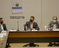Semana da Inovação - Leandro Moura, presidente da Celepar - Marcelo Rangel, superintendente de Inovação -  Aldo Bona, superintendente de Ciência, Tecnologia e Ensino Superior  - Curitiba, 27/09/2021  - Foto Gilson Abreu/AEN
