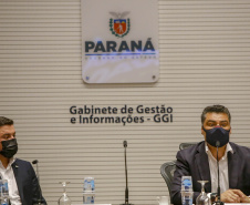 Semana da Inovação - Leandro Moura, presidente da Celepar - Marcelo Rangel, superintendente de Inovação -  Aldo Bona, superintendente de Ciência, Tecnologia e Ensino Superior  - Curitiba, 27/09/2021  - Foto Gilson Abreu/AEN