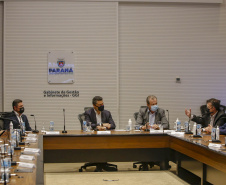 Semana da Inovação - Leandro Moura, presidente da Celepar - Marcelo Rangel, superintendente de Inovação -  Aldo Bona, superintendente de Ciência, Tecnologia e Ensino Superior  - Curitiba, 27/09/2021  - Foto Gilson Abreu/AEN