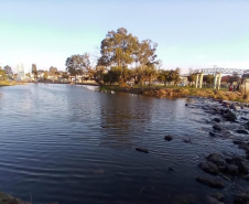 O Instituto Água e Terra (IAT), vinculado à Secretaria do Desenvolvimento Sustentável e do Turismo (Sedest), continua com fiscalizações para identificar a origem da aparição de peixes mortos no rio Iapó, nas proximidades da cidade de Castro, nos Campos Gerais. Curitiba, 27/09/2021  -  Foto: IAT