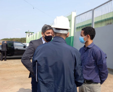 O Secretário da Segurança Pública, Romulo Marinho Soares, esteve em Londrina, nesta quinta-feira (30/09), para acompanhar as obras da Cadeia Pública de Londrina, que estão sendo finalizadas e têm previsão de entrega para novembro deste ano. -  Londrina, 30/09/2021  -  Foto: SESP-PR
