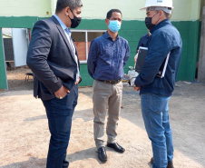 O Secretário da Segurança Pública, Romulo Marinho Soares, esteve em Londrina, nesta quinta-feira (30/09), para acompanhar as obras da Cadeia Pública de Londrina, que estão sendo finalizadas e têm previsão de entrega para novembro deste ano. -  Londrina, 30/09/2021  -  Foto: SESP-PR