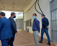 O Secretário da Segurança Pública, Romulo Marinho Soares, esteve em Londrina, nesta quinta-feira (30/09), para acompanhar as obras da Cadeia Pública de Londrina, que estão sendo finalizadas e têm previsão de entrega para novembro deste ano. -  Londrina, 30/09/2021  -  Foto: SESP-PR