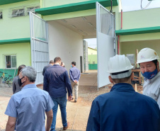 O Secretário da Segurança Pública, Romulo Marinho Soares, esteve em Londrina, nesta quinta-feira (30/09), para acompanhar as obras da Cadeia Pública de Londrina, que estão sendo finalizadas e têm previsão de entrega para novembro deste ano. -  Londrina, 30/09/2021  -  Foto: SESP-PR