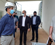 O Secretário da Segurança Pública, Romulo Marinho Soares, esteve em Londrina, nesta quinta-feira (30/09), para acompanhar as obras da Cadeia Pública de Londrina, que estão sendo finalizadas e têm previsão de entrega para novembro deste ano. -  Londrina, 30/09/2021  -  Foto: SESP-PR
