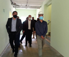 O Secretário da Segurança Pública, Romulo Marinho Soares, esteve em Londrina, nesta quinta-feira (30/09), para acompanhar as obras da Cadeia Pública de Londrina, que estão sendo finalizadas e têm previsão de entrega para novembro deste ano. -  Londrina, 30/09/2021  -  Foto: SESP-PR