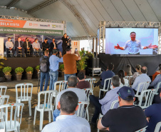 O governador Carlos Massa Ratinho Junior, o ministro de Minas e Energia, Bento Albuquerque, e o presidente da Copel, Daniel Pimentel Slaviero, inauguram de forma virtual nesta sexta-feira (1º) a Pequena Central Hidrelétrica Bela Vista, em Verê, no Sudoeste do Estado.    01/10/2021 - Foto: Geraldo Bubniak/AEN