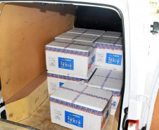 Paraná recebe 137,2 mil vacinas contra a Covid-19 para segunda dose; 176,6 mil para dose reforço chegam no sábado  -  Curitiba, 01/10/2021  -  Foto: Américo Antonio/SESA