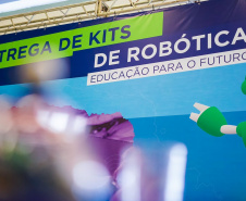 Colégios de mais 30 municípios receberam kits de robótica nesta semana. Foto:Guilherme Flores/Casa Civil
