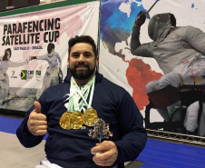 Bolsistas do Geração Olímpica e Paralímpica conquistaram 16 medalhas em competições de Ginástica Artística e Paraesgrima no final de semana -  Curitiba, 05/10/2021  -  Foto: Paraná Esporte