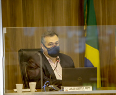 Secretário da Saúde,  Beto Preto, apresenta relatório com números da pandemia, durante audiência na Assembleia Legislativa  -  Curitiba, 05/10/2021  -  Foto Gilson Abreu/AEN